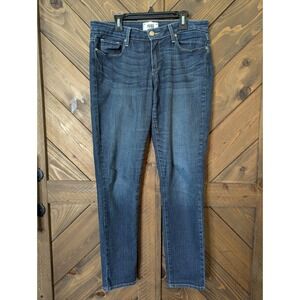 Paige Jeans Kylie Crop Sz 29 Women's Dark Blue Denim Chic Silhouette Parisian